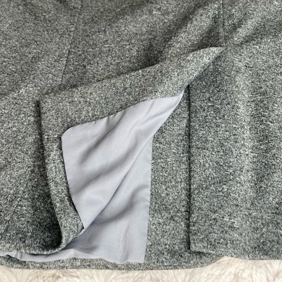 Ann Taylor Loft Cotton Gray Button Career Business Casual Blazer Size XL - Picture 5 of 9